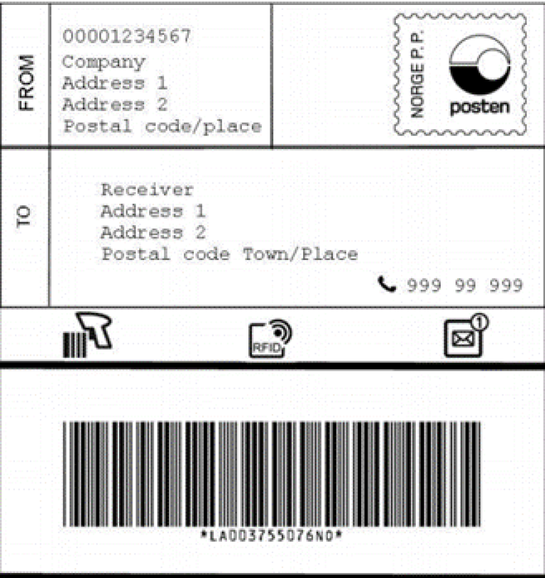 Address label