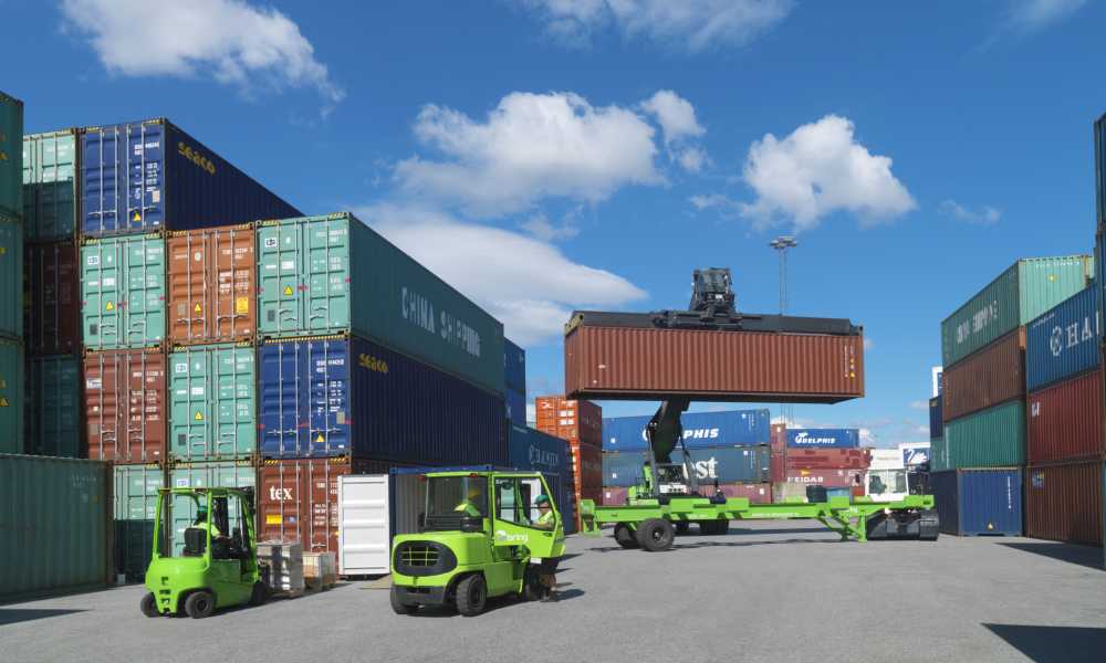 Containerhåndtering i havn